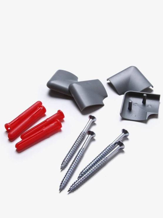 Corcho pared con marco accesorios instalación