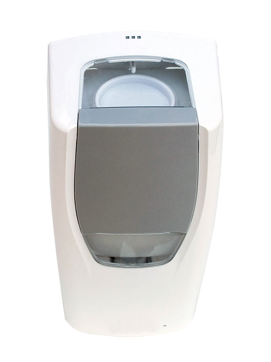 Dispensador gel hidroalcohólico vista cenital