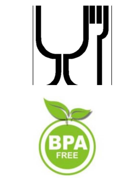 Expositor alimentario redondo libre de bpa