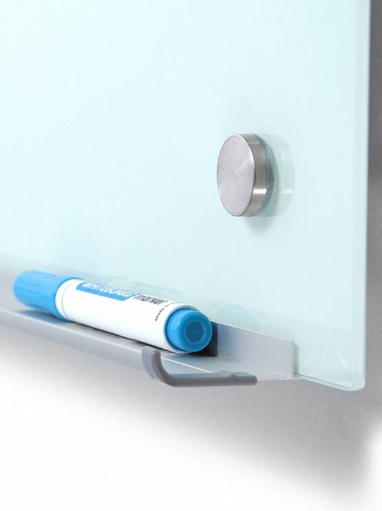 Pizarra de cristal soporte rotulador