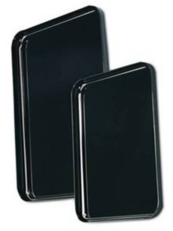 Bandejas plástico negras metacrilato grandes