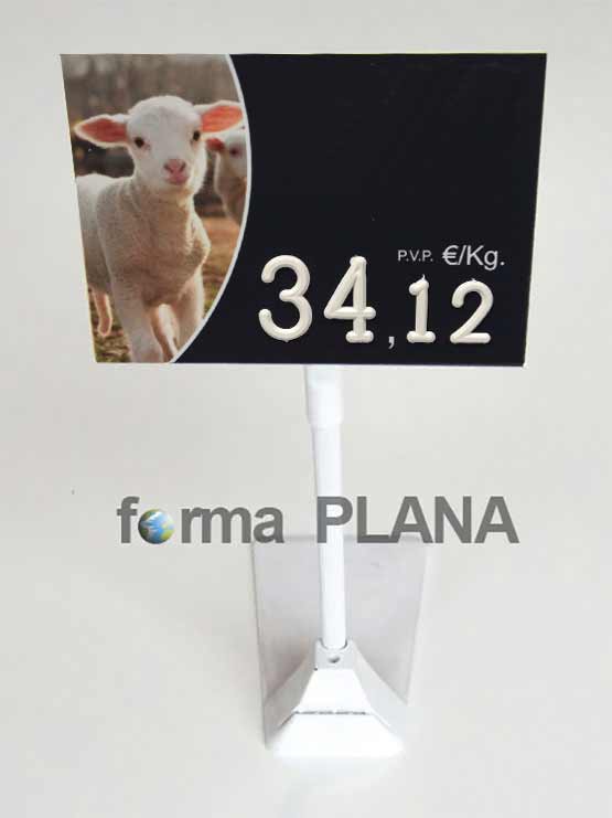 Portaprecios cordero forma plana rotulador 2022