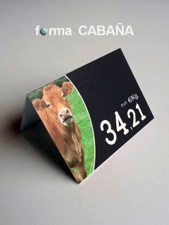 Portaprecios ternera cabaña para rotuladores 2022