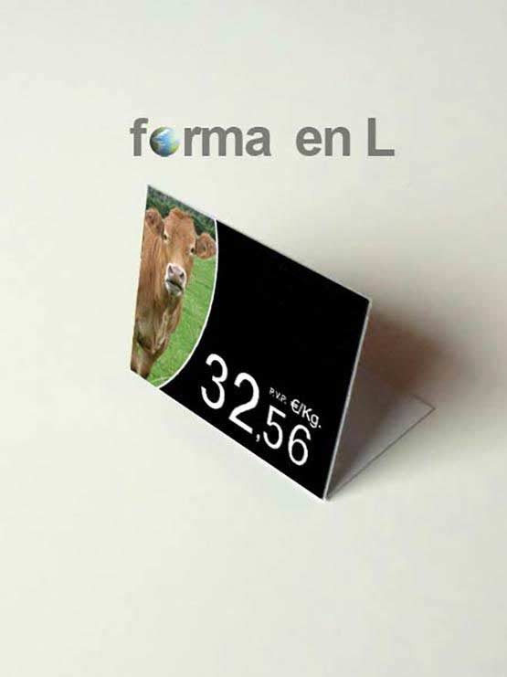 Portaprecios ternera cabaña para rotulador 2022