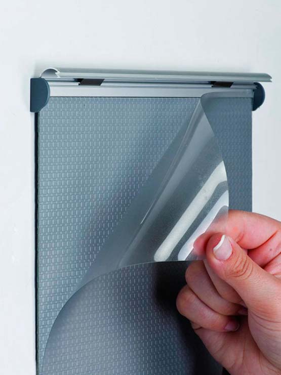 Letrero para puertas protector anti reflejos