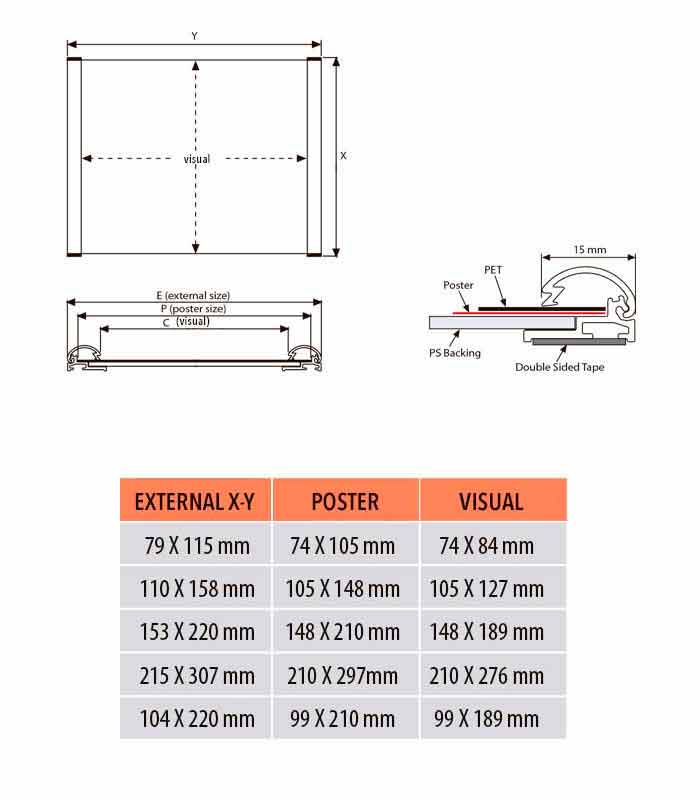 Medidas letreros para puertas 2025
