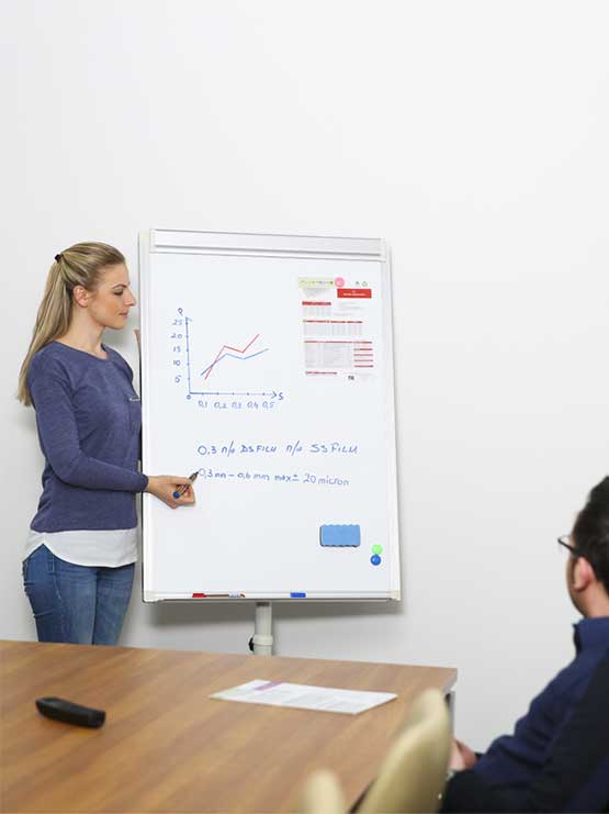 Pizarra Magnética con Ruedas ejemplo