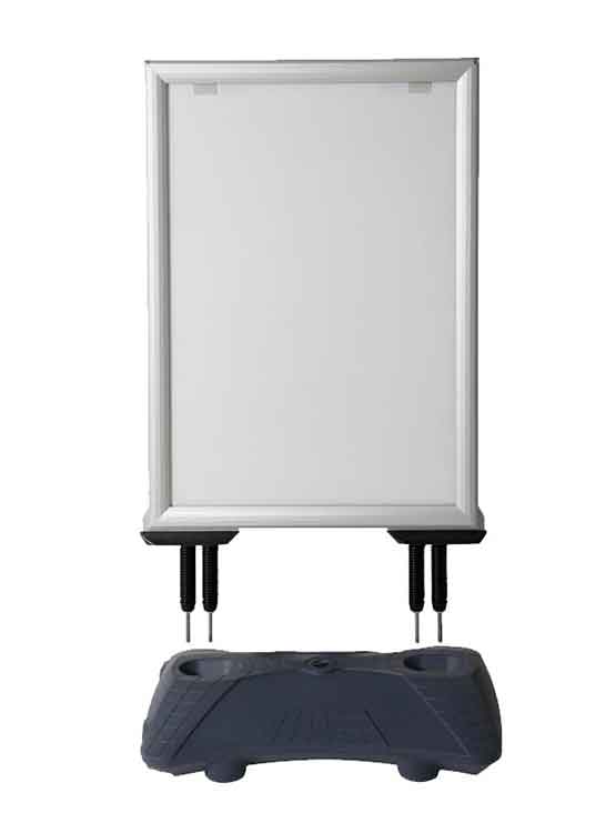 Base rellenable Marco publicitario ancho