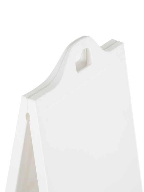 Caballete publicitario de plástico con ruedas