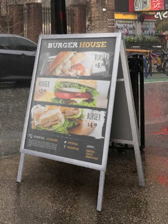 Caballete resistente al agua