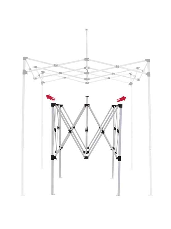 Estructura plegable carpa 2x2