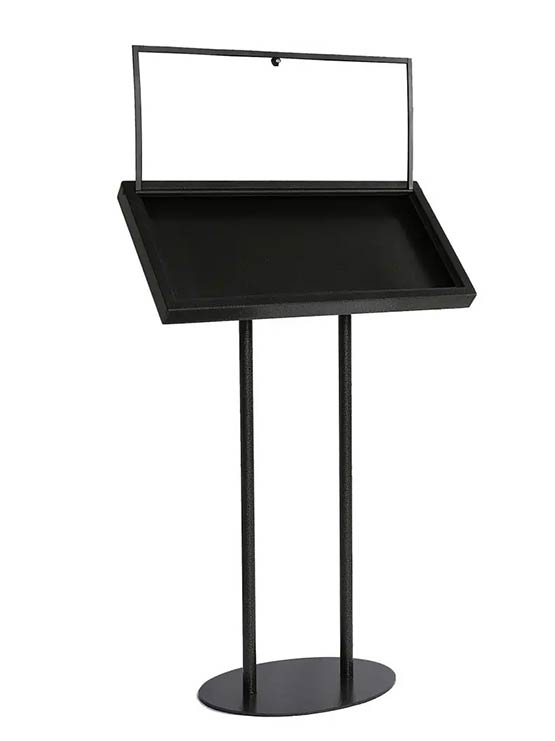 Porta cartas menús magnético A4 x 3 abierto