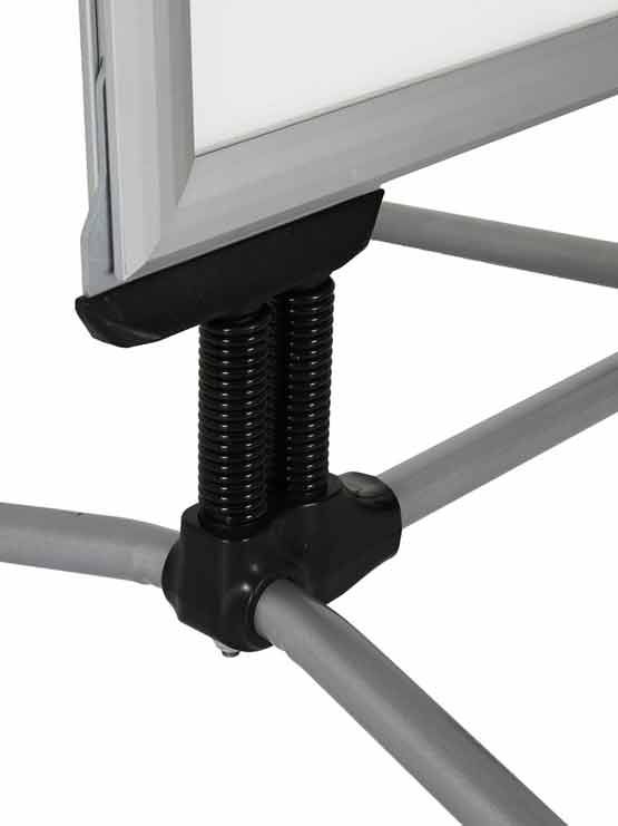 Cartel perfil ancho para acera detalle pie cartel