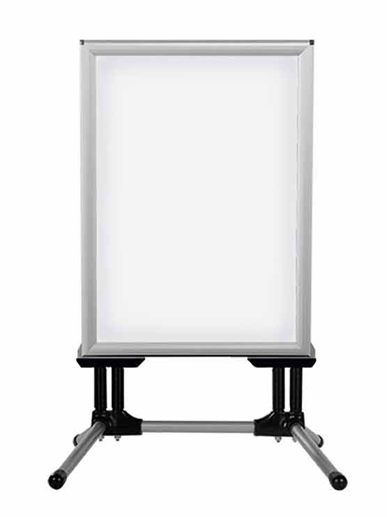 Frontal cartel perfil ancho para la acera