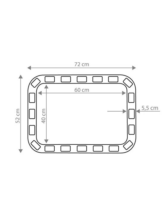 Medidas Espejo reflectante para interiores