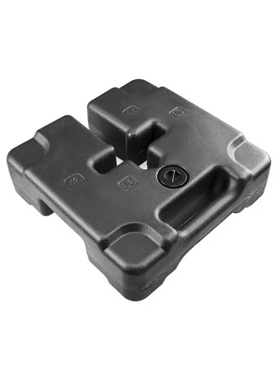 Base pesada rellenable para carpas