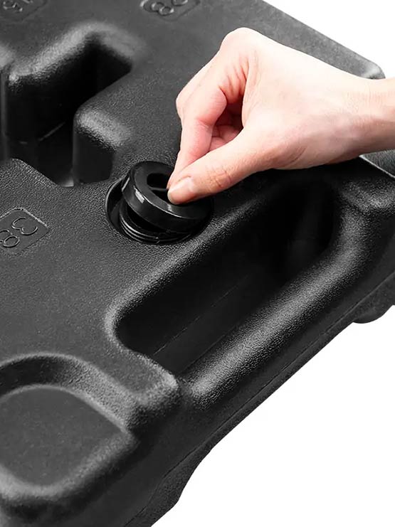 Tapón a rosca de Base pesada rellenable para carpas