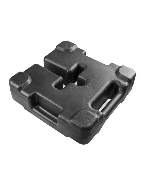 Vista trasera Base pesada rellenable para carpas