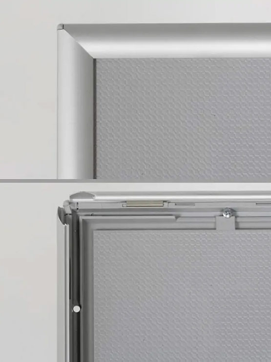 Marco click porta menú gris