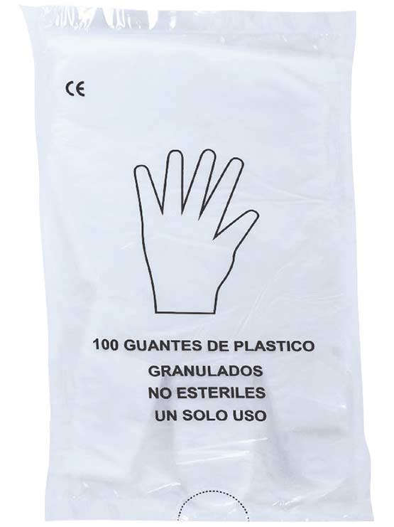Guantes desechables bolsa 100 unidades