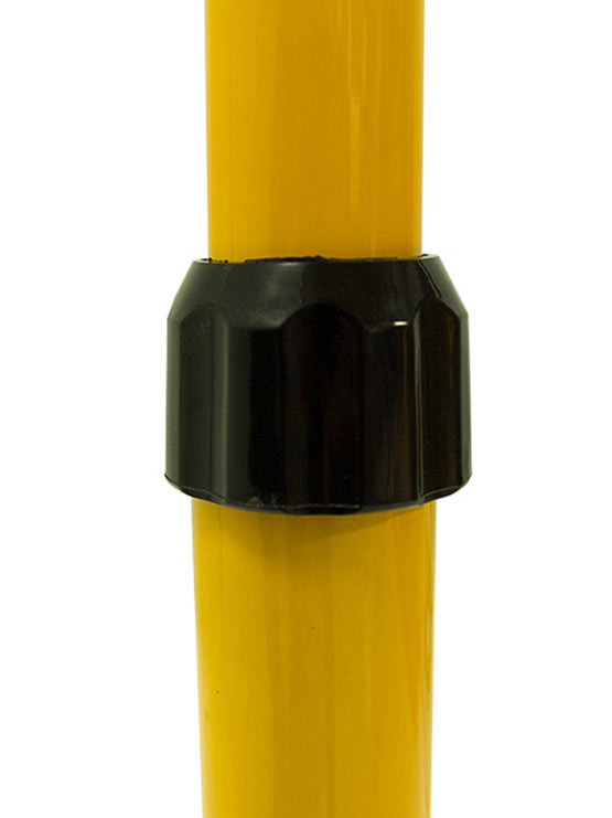 Trípode telescópico para focos LED de exterior detalle mástil