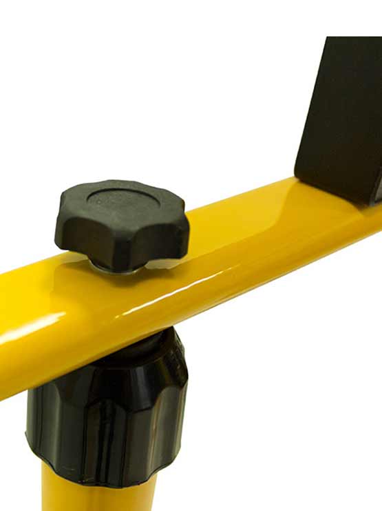 Trípode telescópico para focos LED de exterior detalle superior