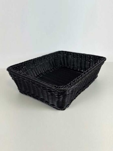 Cesta imitación mimbre 400x300x100 mm