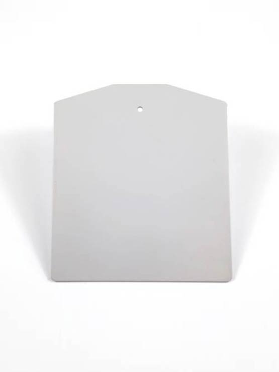 Base metálica con adaptador transparente para tubo telescópico trasera