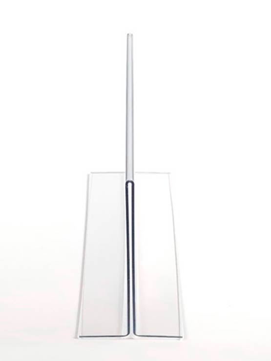 Porta Ofertas en T acrílico verticales y horizontales