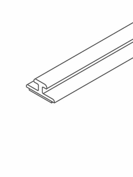 Raíl base 10 mm adhesivo disponible en color transparente