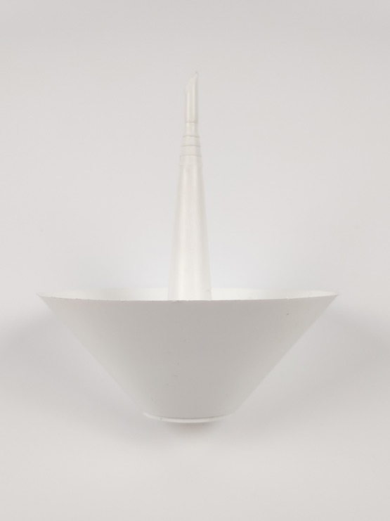 Cono recoge grasa escurre jamones vista lateral